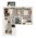 515 sq. ft. Governor B floor plan