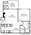 692 sq. ft. A1 floor plan