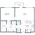667 sq. ft. A1 floor plan