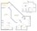 695 sq. ft. Southampton floor plan