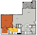724 sq. ft. A1 floor plan