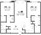 1,219 sq. ft. B1 Alt floor plan