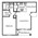 683 sq. ft. Columbus floor plan