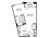 565 sq. ft. E2 floor plan
