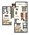 1,012 sq. ft. 2A20 floor plan