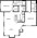 1,142 sq. ft. B3 floor plan