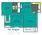 1,020 sq. ft. Mingler floor plan