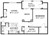 798 sq. ft. floor plan