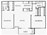 1,000 sq. ft. floor plan