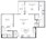 1,133 sq. ft. to 1,148 sq. ft. B1 floor plan