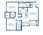 1,016 sq. ft. E floor plan