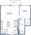 795 sq. ft. A7 floor plan