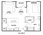 826 sq. ft. A4a floor plan