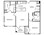 1,017 sq. ft. B1 floor plan