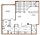 950 sq. ft. Lilly - Solarium floor plan