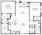 1,151 sq. ft. B2 floor plan