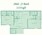 1,135 sq. ft. Bromley floor plan
