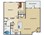 759 sq. ft. Lombardy/A1 floor plan