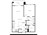 720 sq. ft. to 741 sq. ft. A2 floor plan