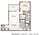 818 sq. ft. SERENITY floor plan
