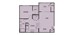695 sq. ft. A2-Mountain Level floor plan