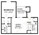 540 sq. ft. Eff floor plan