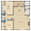 993 sq. ft. B2 floor plan