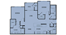 1,092 sq. ft. Bluesteam(B2) floor plan