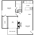 837 sq. ft. Greenway floor plan
