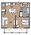765 sq. ft. to 863 sq. ft. A2 floor plan