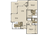 1,207 sq. ft. Vela    (B4) floor plan
