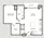 731 sq. ft. A2 floor plan