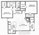 1,033 sq. ft. B5 floor plan