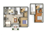 1,067 sq. ft. Ixtapa (Townhouse) (B3) floor plan