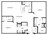 1,199 sq. ft. B2-E floor plan