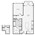 849 sq. ft. to 868 sq. ft. Revere floor plan