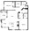 1,077 sq. ft. Elm floor plan