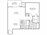 642 sq. ft. C floor plan