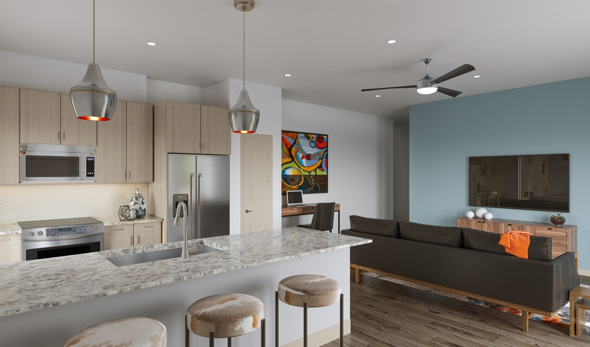 Alexan Riverside - Living Area - Photo 4 of 4