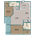 1,278 sq. ft. C4 floor plan