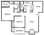 870 sq. ft. RW B-1 floor plan