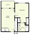 549 sq. ft. B16 floor plan