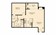 804 sq. ft. Oxford floor plan