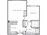 830 sq. ft. to 942 sq. ft. A7 floor plan