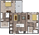 1,092 sq. ft. B5.1 floor plan