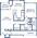 843 sq. ft. C (GAR.) floor plan