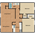 788 sq. ft. Magnolia floor plan