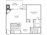 716 sq. ft. D floor plan