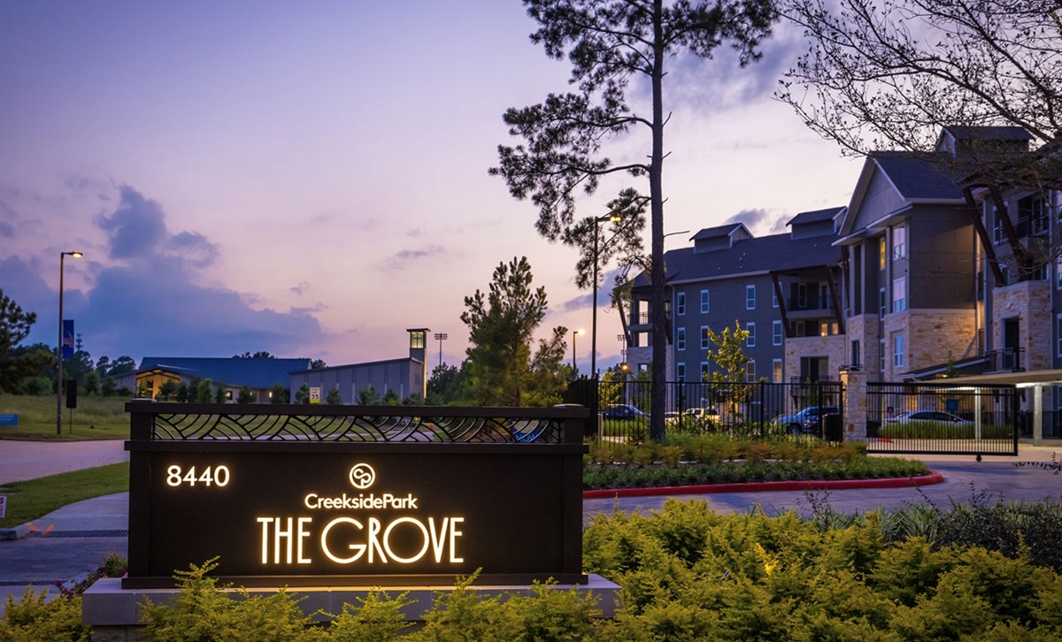 Creekside Park the Grove The Woodlands 1267+ for 1, 2 & 3 Beds