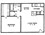658 sq. ft. B floor plan